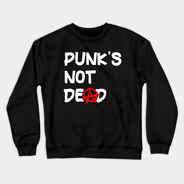 Punk Rock New Wave Indie Alternative Music Crewneck Sweatshirt by PlanetMonkey